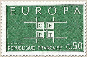 Europa. 50c. Vert-bleu Y1397