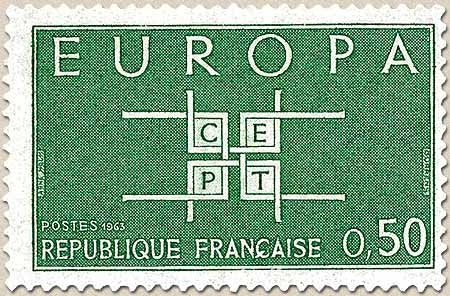Europa. 50c. Vert-bleu Y1397