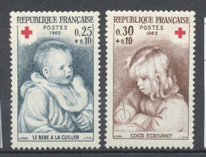 Série Au profit de la Croix-rouge. Oeuvres de Renoir (1841-1919).  2 valeurs Y1467S