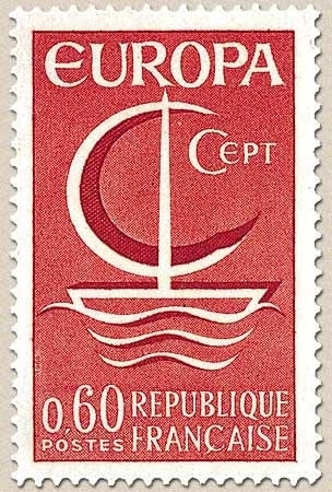 Europa. 60c. Rouge et rouge foncé Y1491
