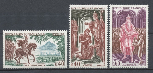 Série Grands noms de l'Histoire. 3 valeurs Y1497S