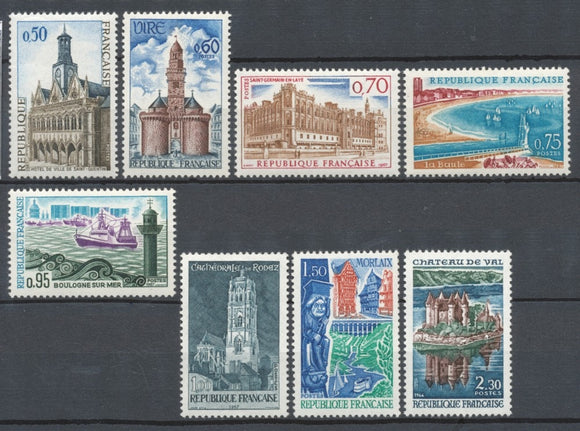 Série Monuments et sites. 8 valeurs Y1506S