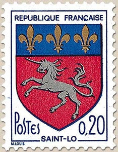 Armoiries de ville (VI) Blason de Saint-Lô. 20c. Multicolore Y1510