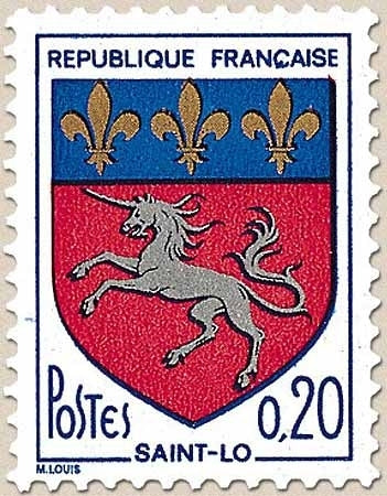 Armoiries de ville (VI) Blason de Saint-Lô. 20c. Multicolore Y1510
