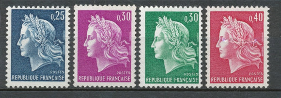 Série Type Marianne de Cheffer (I) 4 valeurs Y1536BS
