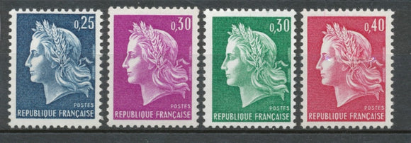 Série Type Marianne de Cheffer (I) 4 valeurs Y1536BS