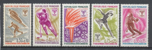 Série Jeux Olympiques d'hiver, à Grenoble. 5 valeurs Y1547S