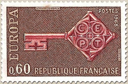 Europa. 60c. Brun et violet Y1557
