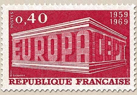 Europa. 10e anniversaire de la Conférence Européenne des Postes et Télécommunications. 40c. Rouge carminé Y1598