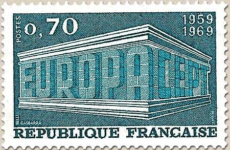 Europa. 10e anniversaire de la Conférence Européenne des Postes et Télécommunications. 70c. Bleu-vert Y1599