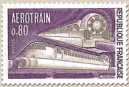 Aérotrain. 80c. Violet et bistre Y1631