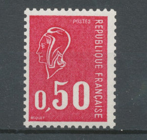 Marianne de Béquet N°1664a 50c carmin-rose Gomme tropicale Y1664a