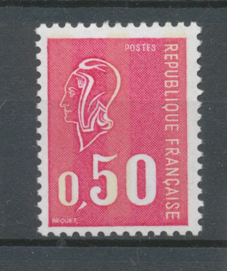 Marianne de Béquet N°1664c 50c carmin-rose 3 bandes phosphorescentes Y1664c