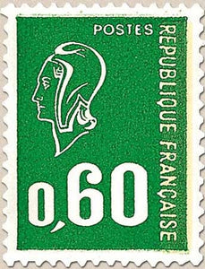 Type Marianne de Béquet. 60c. Vert Y1814