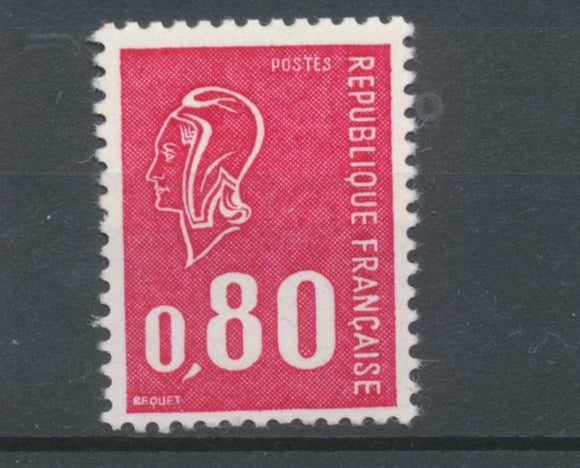 Marianne de Béquet N°1816a 80c rouge ss bande phosphore Gomme brillante Y1816a