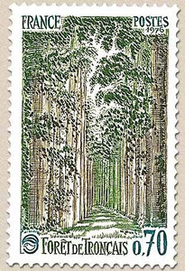 Protection de la nature et de l'environnement. Forêt de Tronçais 70c. Vert foncé, bistre et bleu Y1886
