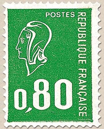 Type Marianne de Béquet. 80c. vert Y1891