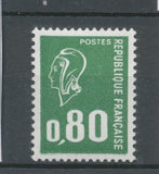 Marianne de Béquet N°1891b 80c vert sans bande phosphorescente Y1891b