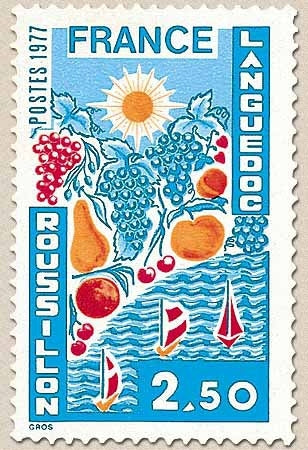 Régions. Languedoc-Roussillon. 2f.50 multicolore Y1918