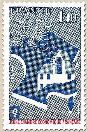 Jeune Chambre économique française. 1f.10 outremer et rouge Y1942