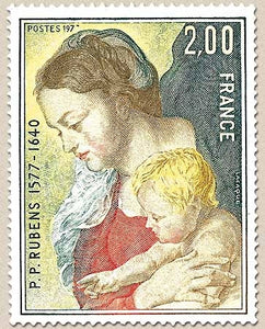 400e anniversaire de la naissance de P. P. Rubens. Tableau.  2f. Polychrome Y1958