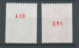 Type Sabine N°1980a + N°1981a N° rouge au verso Y1981aS