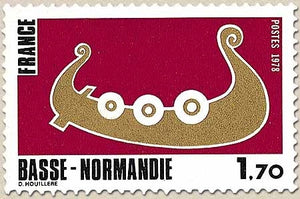 Régions. Basse-Normandie. 1f.70 noir, grenat et or Y1993