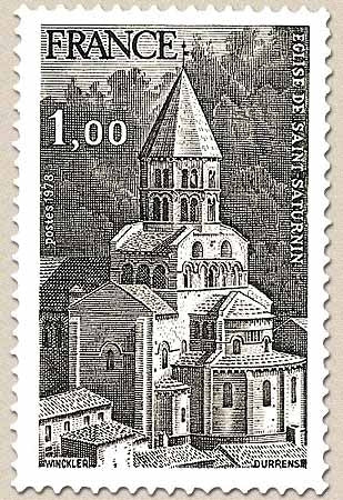 Série touristique. Eglise de St-Saturnin 1f. Noir Y1998