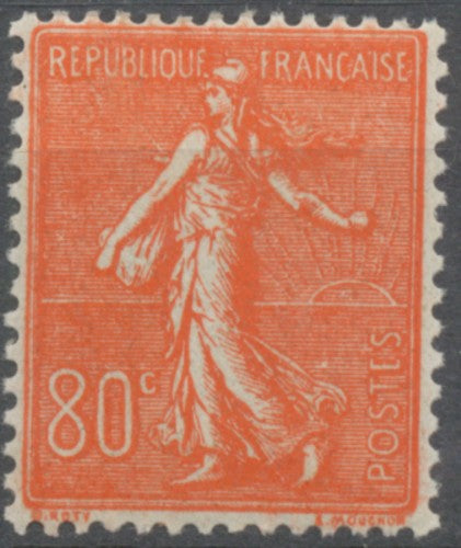 Type Semeuse lignée. 80c. Rouge Neuf luxe ** Y203