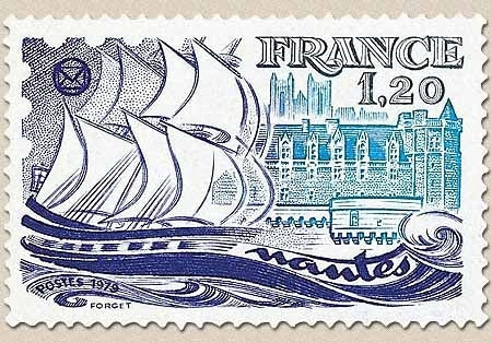 52e Congrès national de la Fédération des Sociétés Philatéliques Françaises, à Nantes. 1f.20 Y2048
