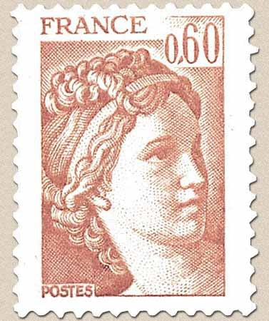 Type Sabine. 60c. Brun-rose Y2119