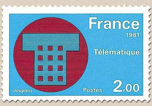 Série Grandes réalisations.  2f. Bleu clair, noir et rouge Y2130