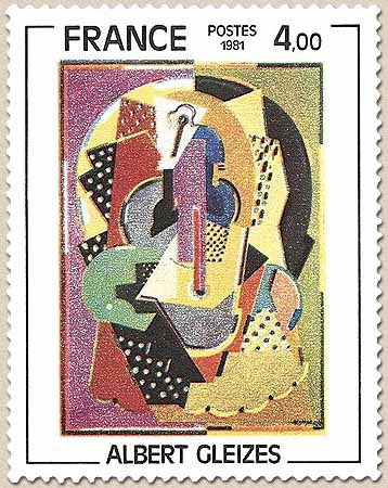 Série artistique. Composition 1920-23, œuvre d'Albert Gleizes (1881-1953). 4f. Multicolore Y2137