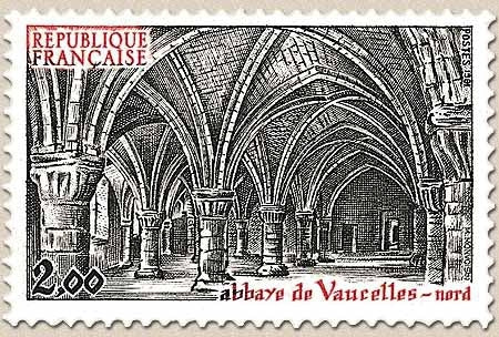 Série touristique. Abbaye de Vaucelles (Nord)  2f. Noir et rouge Y2160