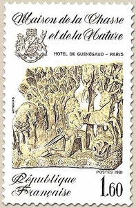 Maison de la chasse et de la nature. Hôtel de Guénégaud.  1f.60 brun foncé et beige Y2171