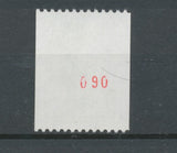 Type Liberté N°2222a 1f.60 vert N° rouge au verso Y2222a