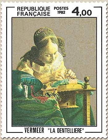 Série artistique. La Dentellière, de Vermeer. 4f. Polychrome Y2231