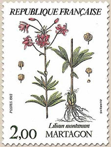 Flore et faune de France (I). Fleurs de montagne. Martagon (Lilium montanum).  2f. Multicolore Y2267
