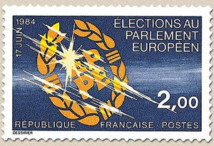 2es élections au Parlement Européen - 17 juin 1984. Emblème du Parlement. 2f. Multicolore Y2306