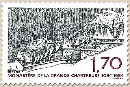 Série touristique. Monastère de la Grande Chartreuse (Isère). 1f.70 gris-bleu et rose violacé Y2323