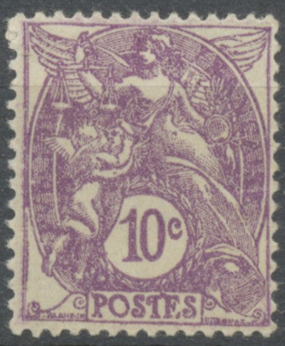 Type Blanc. 10c. Violet (II) Neuf luxe ** Y233