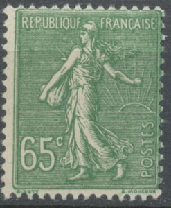 Type Semeuse lignée. 65c. Olive Neuf luxe ** Y234