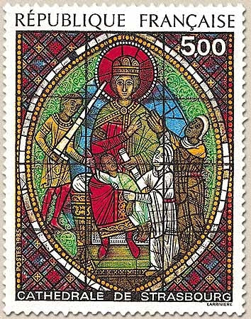 Série artistique. Vitrail de la cathédrale de Strasbourg. 5f. Multicolore Y2363