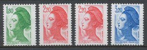Série Type Liberté de Delacroix. 3 valeurs Y2377S
