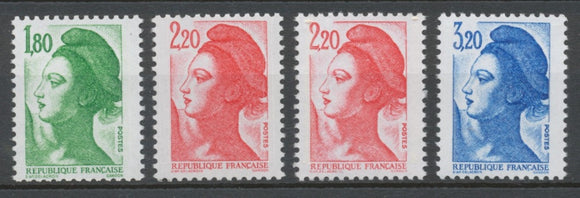 Série Type Liberté de Delacroix. 3 valeurs Y2377S