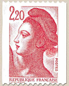 Type Liberté de Delacroix. 2f.20 rouge Y2379