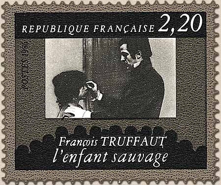 Cinquantenaire de la cinémathèque française. François Truffaut - L'enfant sauvage   2f.20 noir et gris Y2442
