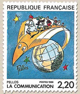 La Communication. Pellos  2f.20 multicolore Y2503
