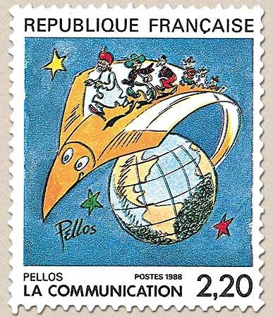 La Communication. Pellos  2f.20 multicolore Y2503