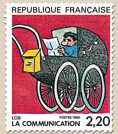 La Communication. Lob  2f.20 multicolore Y2513